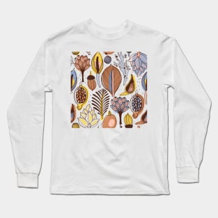 Boho Design with Plants Long Sleeve T-Shirt